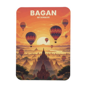 Bagan Myanmar Reizen Magneet