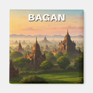 Bagan Myanmar Reizen Magneet