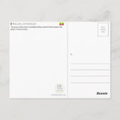 Bagan, Myanmar Travel Postcard Briefkaart (Achterkant)