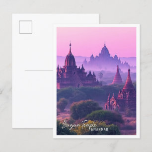 Bagan Tempels Myanmar is de prachtige toeristische Briefkaart