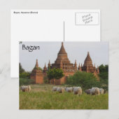 bagan tempelvee briefkaart (Voorkant / Achterkant)