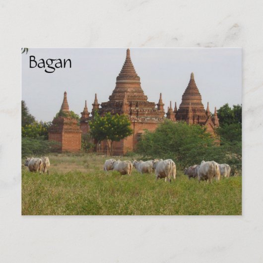 bagan tempelvee briefkaart (Voorkant)