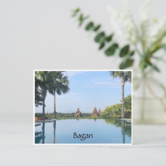 baganpooltempels briefkaart (Staand voorkant)