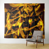 Bagasse of stukken gedehydrateerde tangerineschil wandkleed (In Situ (horizontaal))