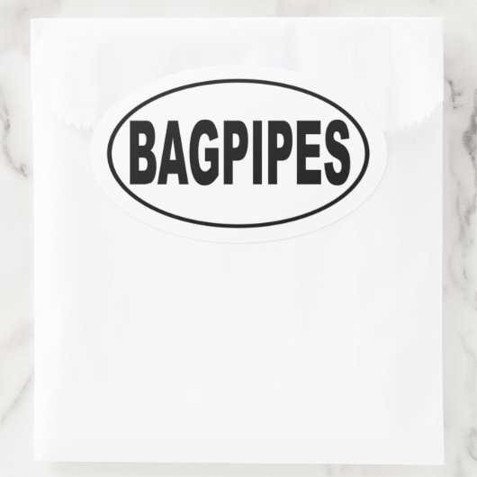 Bagbuizen Ovale Sticker (Tas)
