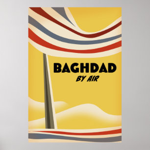 Bagdad door Air Poster