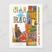  Bagdad Irak Travel Poster Briefkaart (Voorkant)