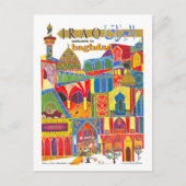  Bagdad Irak Travel Poster Briefkaart (Voorkant)