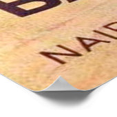 Bagdad Irak Vintage Reizen Poster (Hoek)