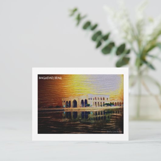 bagdad iraq briefkaart (Staand voorkant)