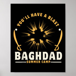 Bagdad Zomerkamp VS Veteranen Irak Militaire Oorlo Poster