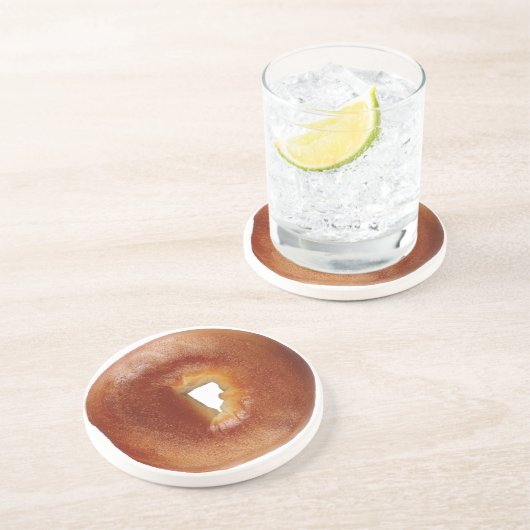 BAGEL 2 ZANDSTEEN ONDERZETTER (Zijkant)