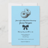 Bagel aan boord Baby shower Uitnodigen Kaart (Voorkant)