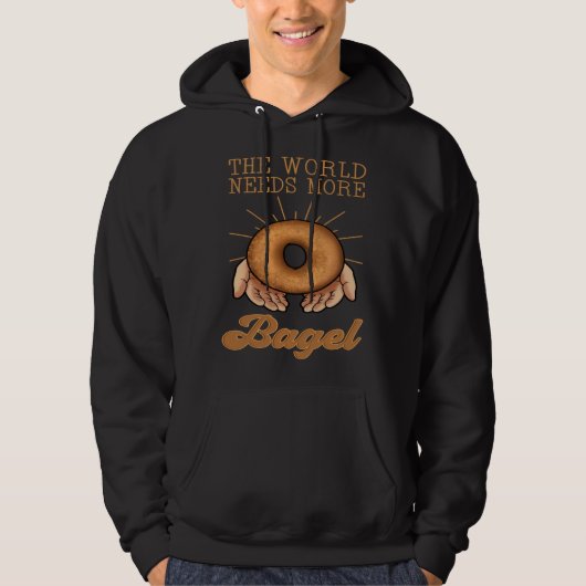 Bagel Baker Roll  Ring Shaped Baked Jewish Bread B Hoodie (Voorkant)