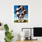 Bagel-Beagle schilderij cadeau Poster (Thuiskantoor)