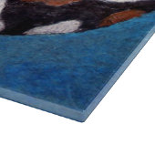 Bagel-Beagle schilderij cadeau Snijplank (Hoek)