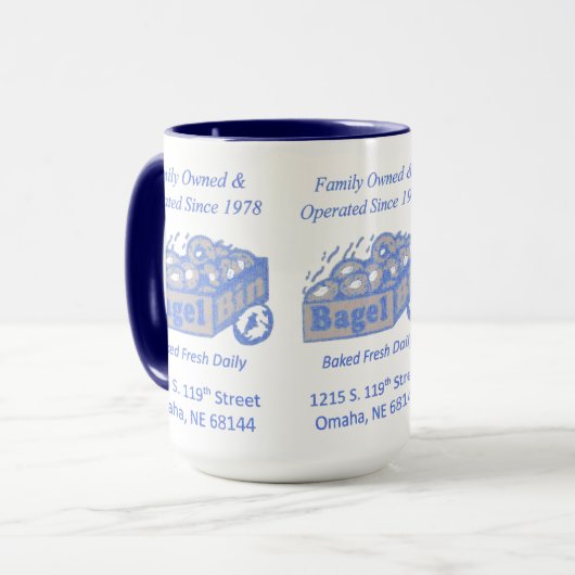 Bagel Bin-Mokken Mok (Voorkant links)