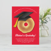 Bagel Breakfast Brunch Graduy Party Invitation Kaart (Staand voorkant)