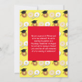 Bagel Breakfast Brunch Graduy Party Invitation Kaart (Achterkant)