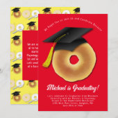 Bagel Breakfast Brunch Graduy Party Invitation Kaart (Voorkant / Achterkant)