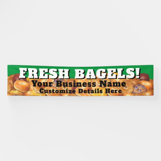 Bagel Business Banner  FREH BAGELS (Horizontaal)