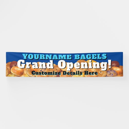 Bagel Business Banner  Grote Opening (Horizontaal)