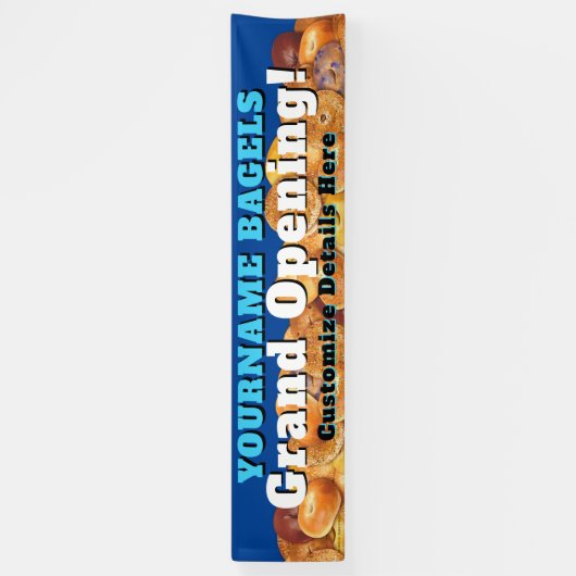 Bagel Business Banner  Grote Opening (Verticaal)
