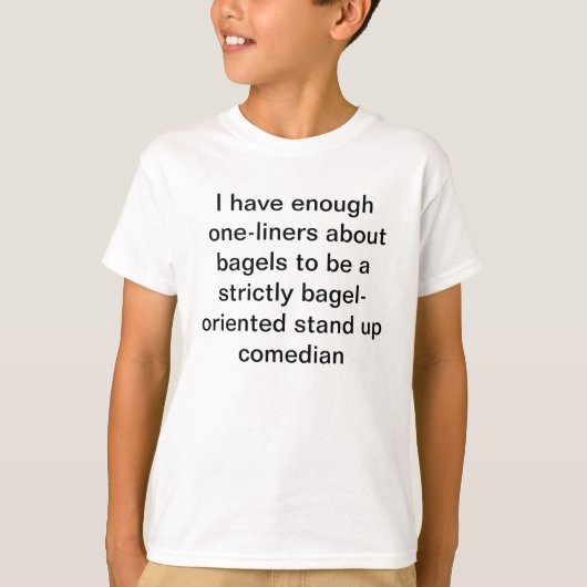 bagel comedian t-shirt (Voorkant)