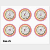 Bagel & Cream Cheese Ronde Sticker (Vel)