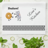 Bagel & Cream Cheese - Shalom! Theedoek (Gevouwen)