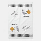 Bagel & Cream Cheese - Shalom! Theedoek (Verticaal)