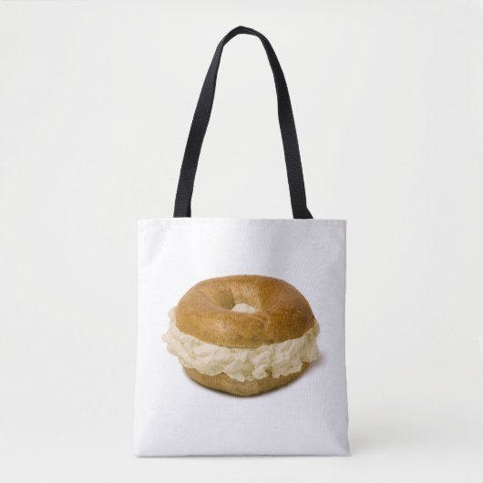 Bagel & Cream Cheese Tote Bag (Voorkant)