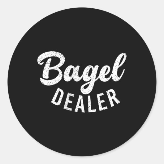Bagel Dealer Bagel Ronde Sticker (Voorkant)