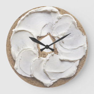 Bagel en Cream Cheese Novelty Grote Klok
