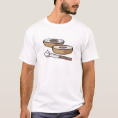 bagel- en roomkaas t-shirt (Voorkant)