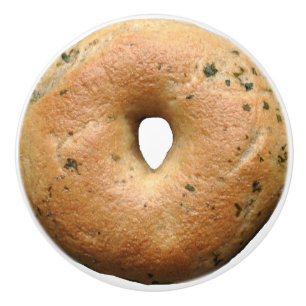 Bagel grappige 2D-afbeelding Keramische Knop