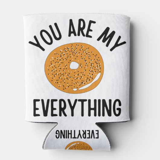 Bagel, jij bent m'n grappige. blikjeskoeler (Achterkant)