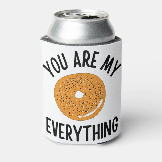 Bagel, jij bent m'n grappige. blikjeskoeler (Blikje Achterkant)