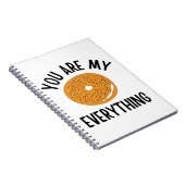 Bagel, jij bent m'n grappige. notitieboek (Rechterzijde)