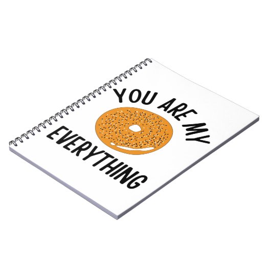 Bagel, jij bent m'n grappige. notitieboek (Linkerzijde)