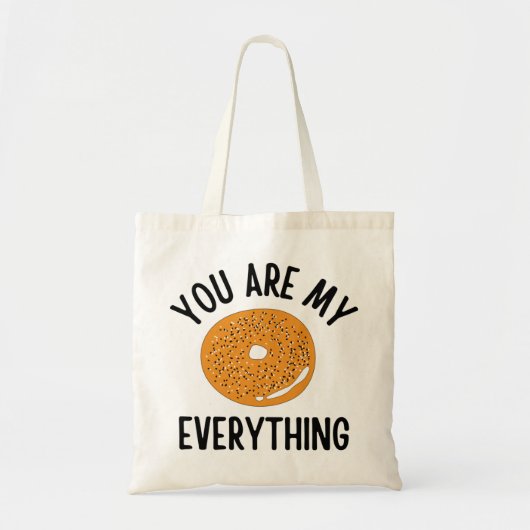 Bagel, jij bent m'n grappige. tote bag (Voorkant)