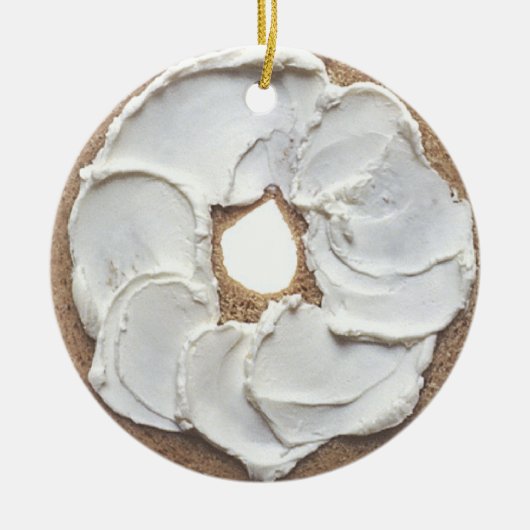 Bagel Keramisch Ornament (Voorkant)