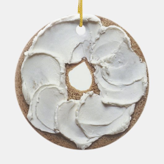 Bagel Keramisch Ornament (Achterkant)