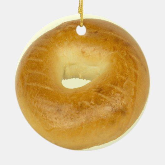 Bagel Keramisch Ornament (Achterkant)
