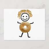 Bagel Kind Briefkaart (Voorkant)