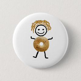 Bagel Kind Ronde Button 5,7 Cm