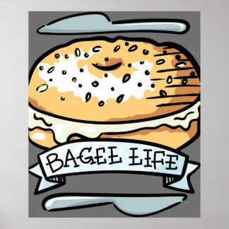 Bagel Life Alles wat Bagels zijn is alles voor mij Poster