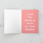 Bagel Lover Feestdagen Kaart (Binnen)