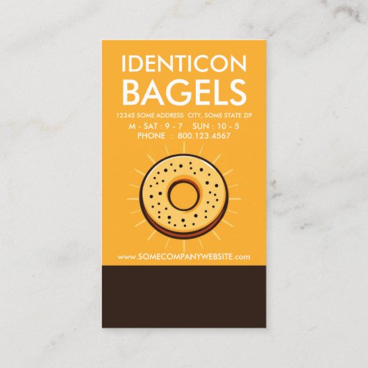 Bagel Loyalty Punch Card (Achterkant)