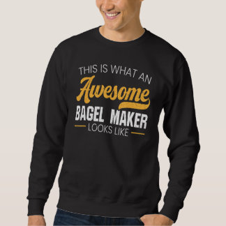 Bagel Maker Foodie Bread Bakery Food Jewish Sesame Trui